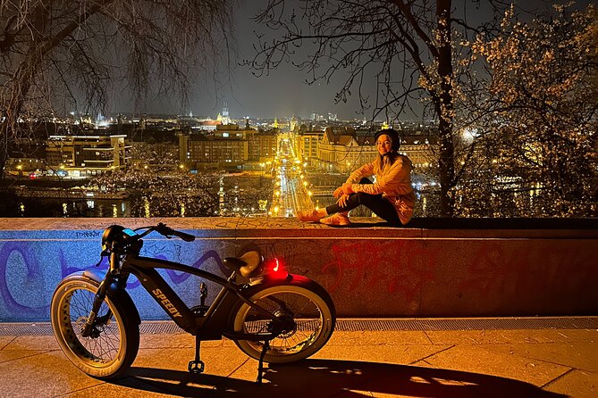 Retro Style E-Bike Night Tour in Prague - Live Guided - Old Town Square and the Astronomical Clock