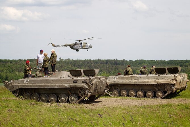 Ride in a BMP tank and military garage tour Prague - What the two-hour schedule gives you