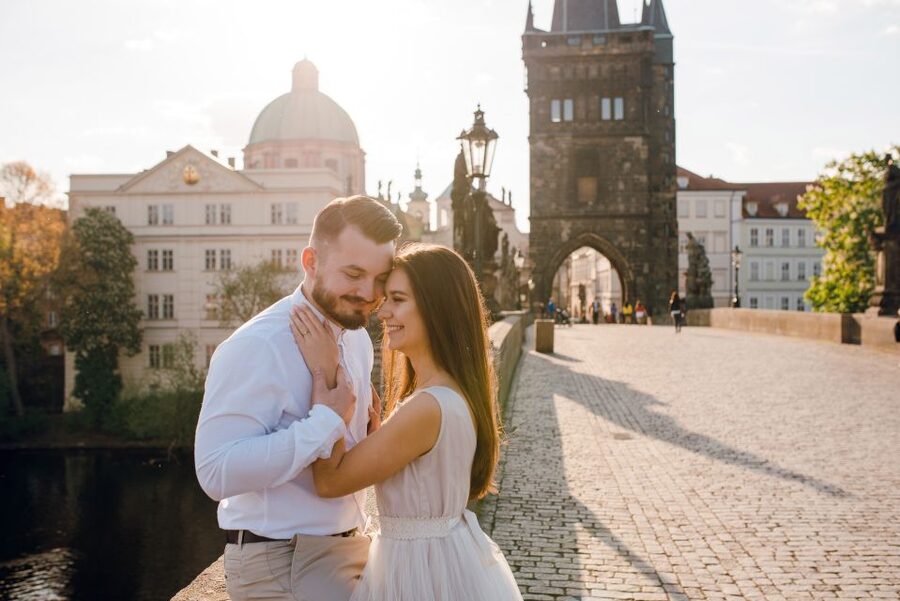 Romantic Photoshoot Experience for Couples in Prague - Old Town streets and the Astronomical Clock