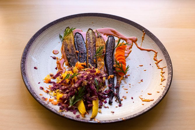 Savor 10 Course Dinner in Chef’s Kitchen - The dessert painting is the evening’s visual finale