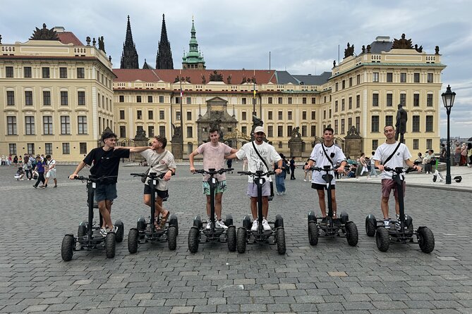 Scooter tours to Prague Castle and views. - Optional extras: the Lennon Wall and the narrow street
