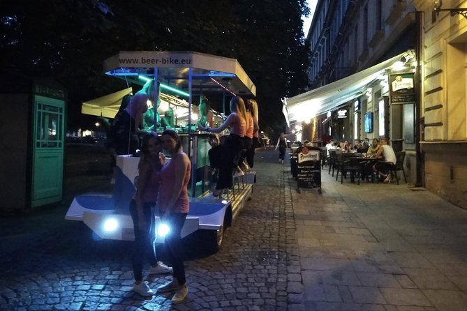 Sightseeing Tour in the Czech Republic: Beer Bike in Pilsen - Beer, soft drinks, music, and party lights