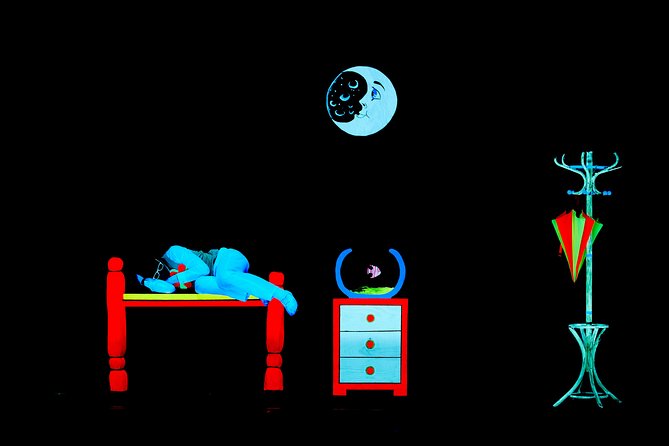Skip the Line: WOW Show Black Light Theater in Prague Ticket - What happens inside the 65-minute show