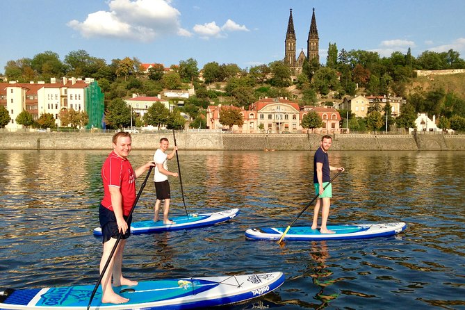 Stand-Up Paddleboarding on the Vltava River in Prague - Who will enjoy this Vltava outing most