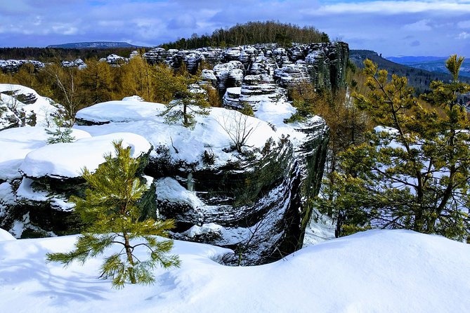 Terezin & Bohemian Switzerland from Prague: Bastei, Narnia & Café - Lunch in a former railway setting