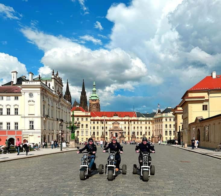 The best Trike Bike Prague city tour - Charles Bridge from several angles