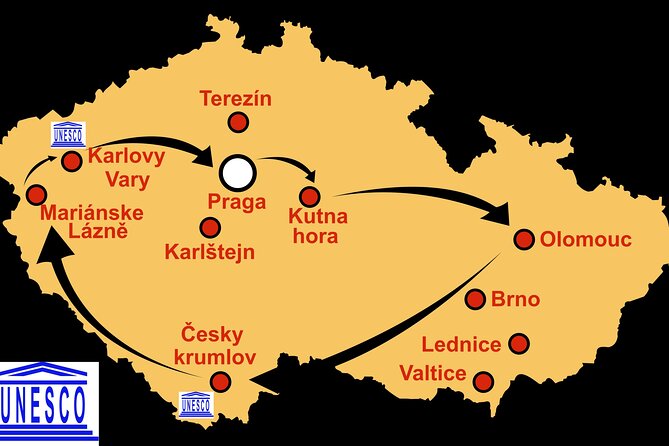 Tour of the Czech Republic - Castles and spas of Bohemia & Moravia - Day 8: Return to Prague Airport