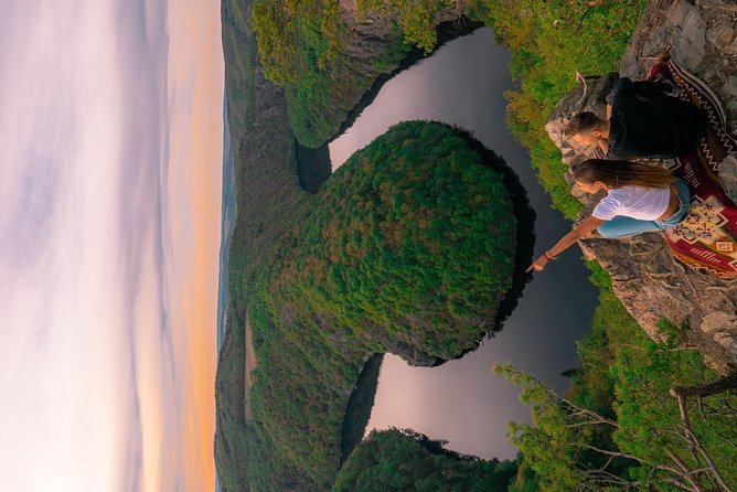 Trip to Viewpoint Maj Czech Horseshoe Bend - The river bend at Vyhlidka Maj